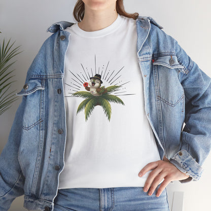 Unisex Heavy Cotton Tee Ciguita Tropical Sunrise