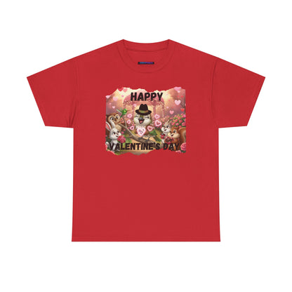 Unisex Heavy Cotton Tee Valentine's Day Ciguita and Friends