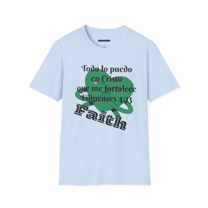 Unisex Softstyle T-Shirt - Filipenses 4:13 Todo lo Puedo en Cristo