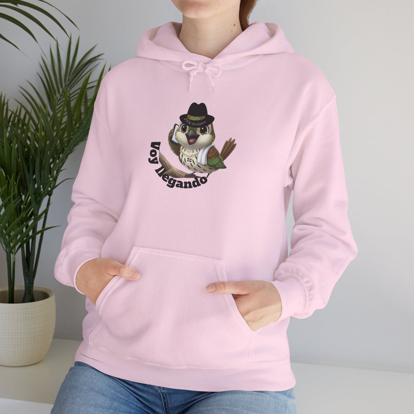 Unisex Heavy Blend  Hooded Sweatshirt with Cigüita "Voy llegando"