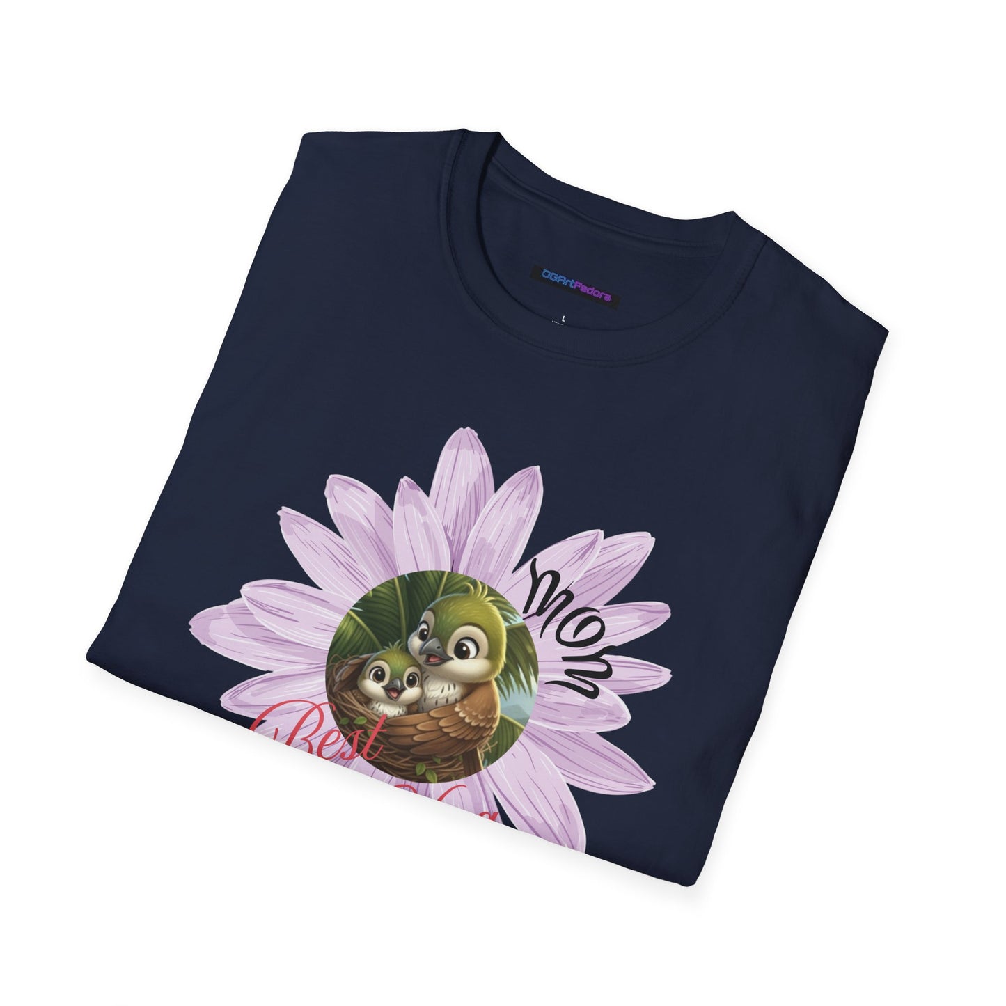 Cigüita Mother’s Embrace Flower Design - Softstyle T-Shirt