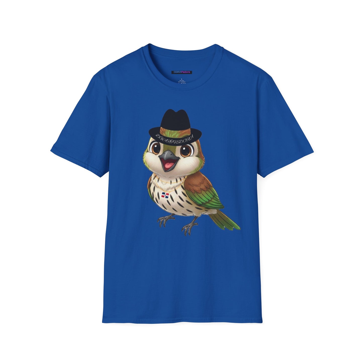Unisex T-shirt Ciguita the Palmchat with Hat & Chain