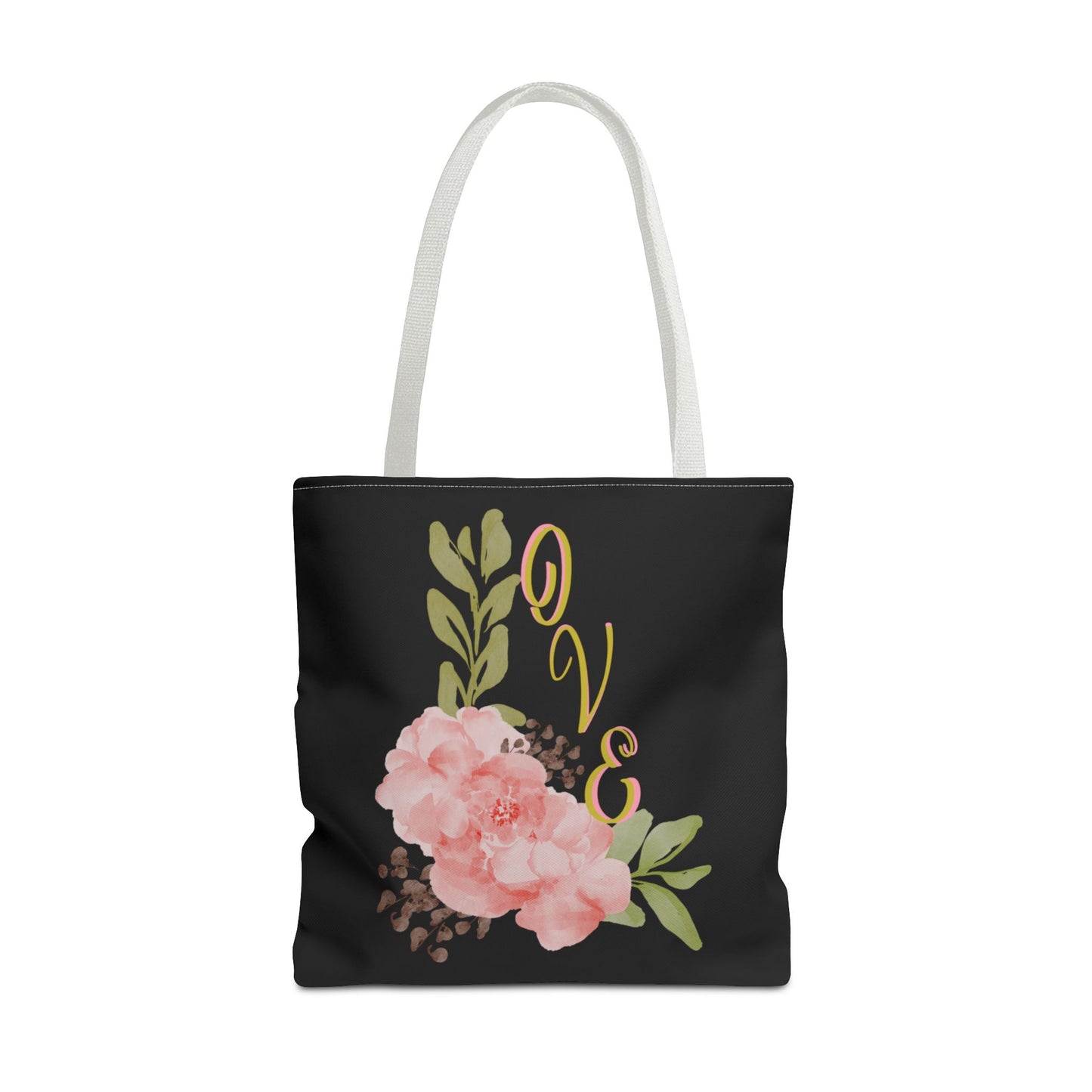 Floral “Love” Design - Tote Bag
