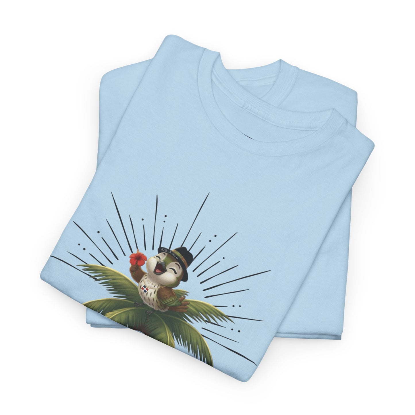 Unisex Heavy Cotton Tee Ciguita Tropical Sunrise