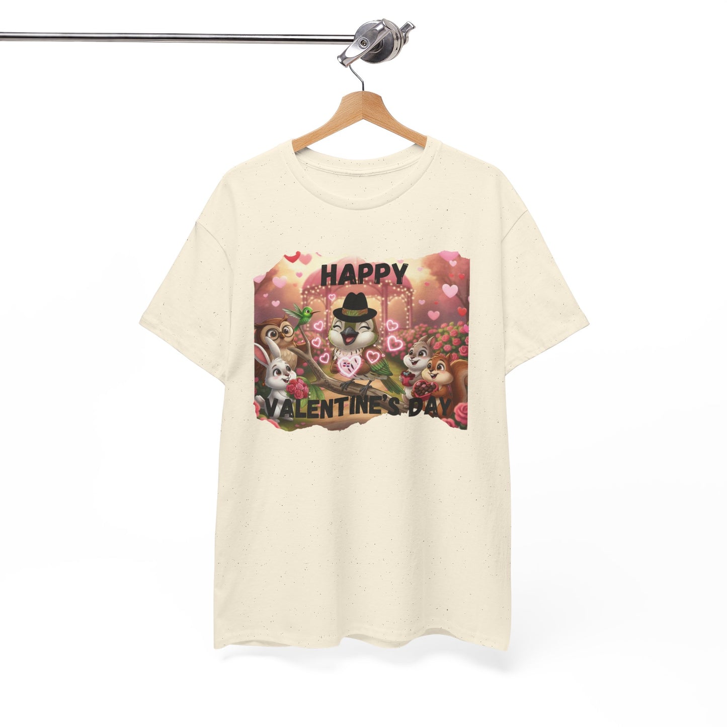 Unisex Heavy Cotton Tee Valentine's Day Ciguita and Friends