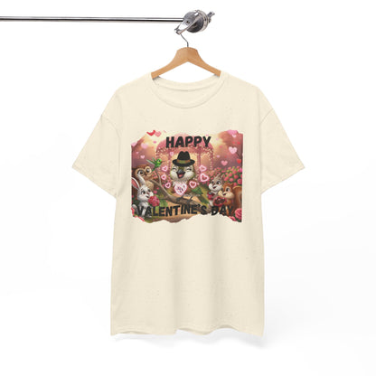 Unisex Heavy Cotton Tee Valentine's Day Ciguita and Friends
