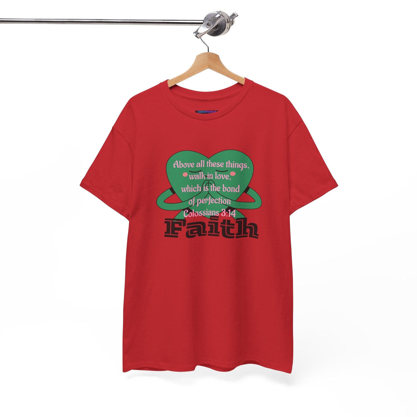 Unisex Heavy Cotton Tee -Faith, Colossians 3:14