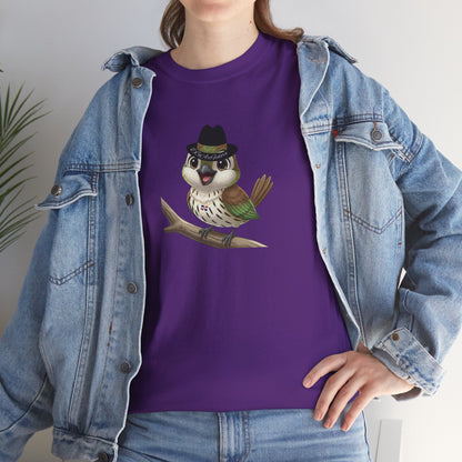 Unisex Heavy Cotton Tee Ciguita Chillin' on a Branch