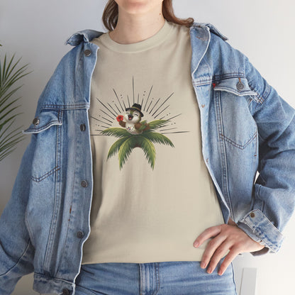 Unisex Heavy Cotton Tee Ciguita Tropical Sunrise