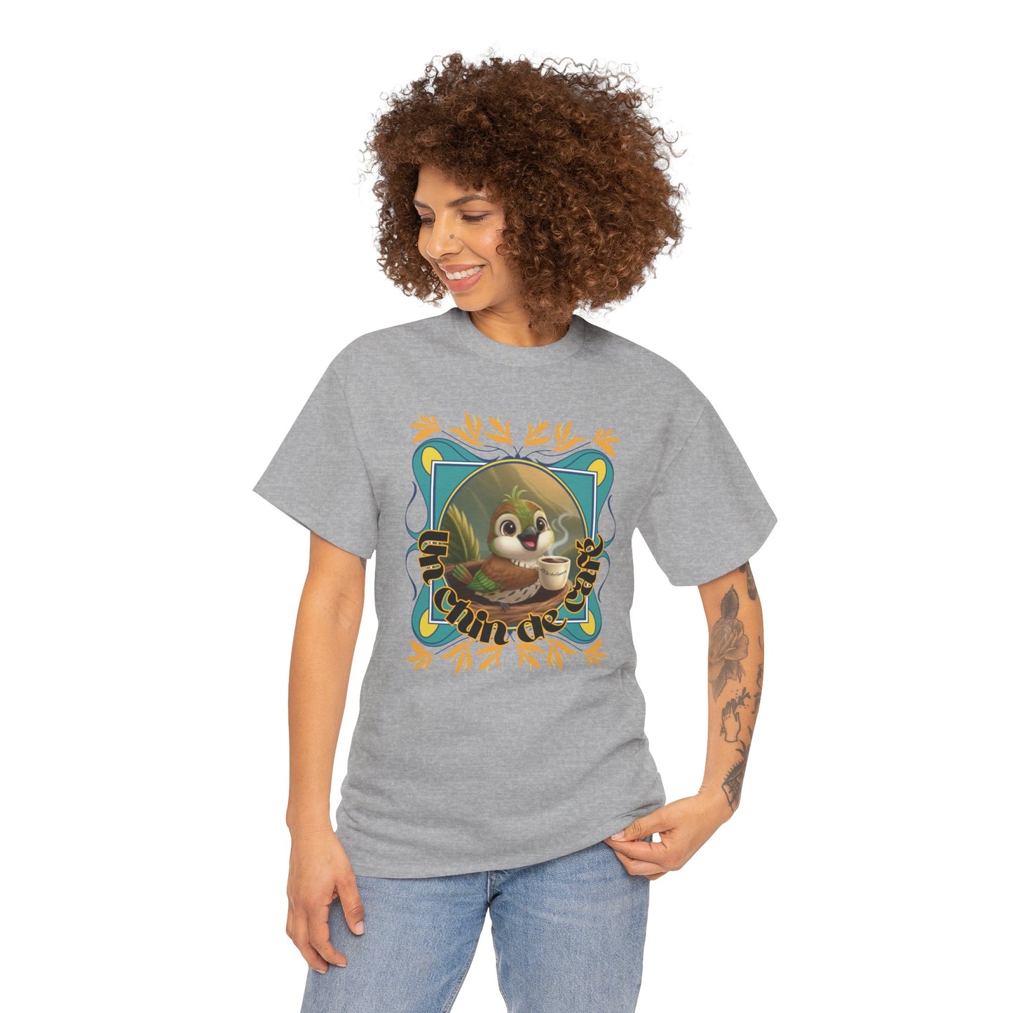 Unisex Heavy Cotton Tee - Un Chin de Café