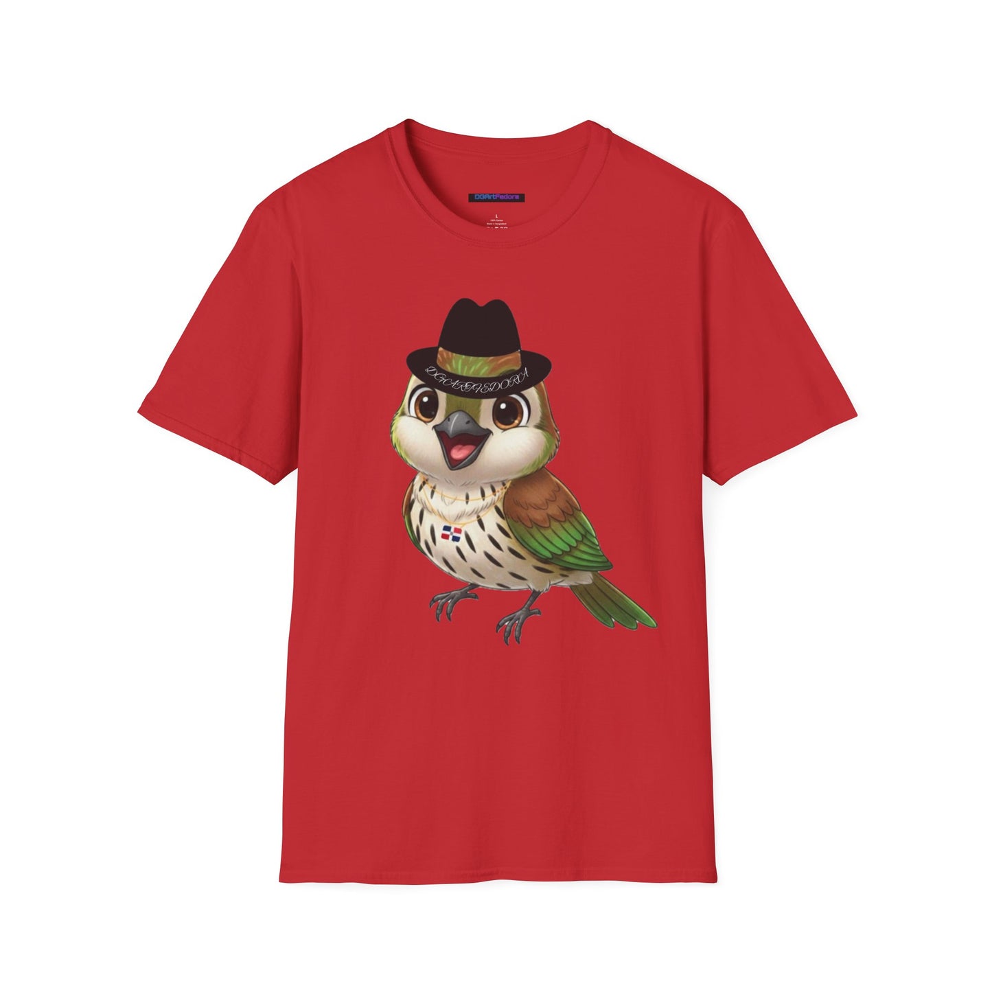 Unisex T-shirt Ciguita the Palmchat with Hat & Chain