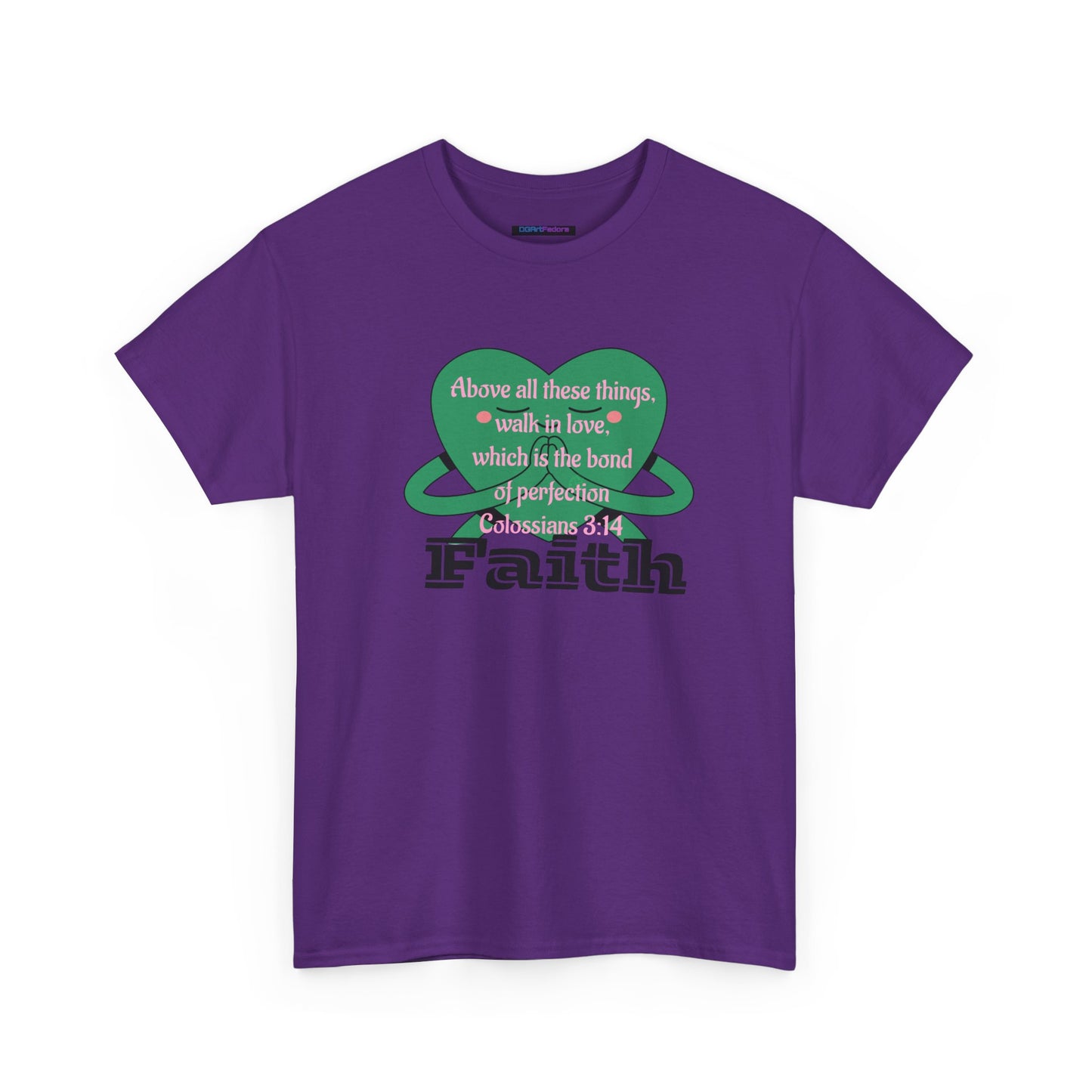 Unisex Heavy Cotton Tee -Faith, Colossians 3:14