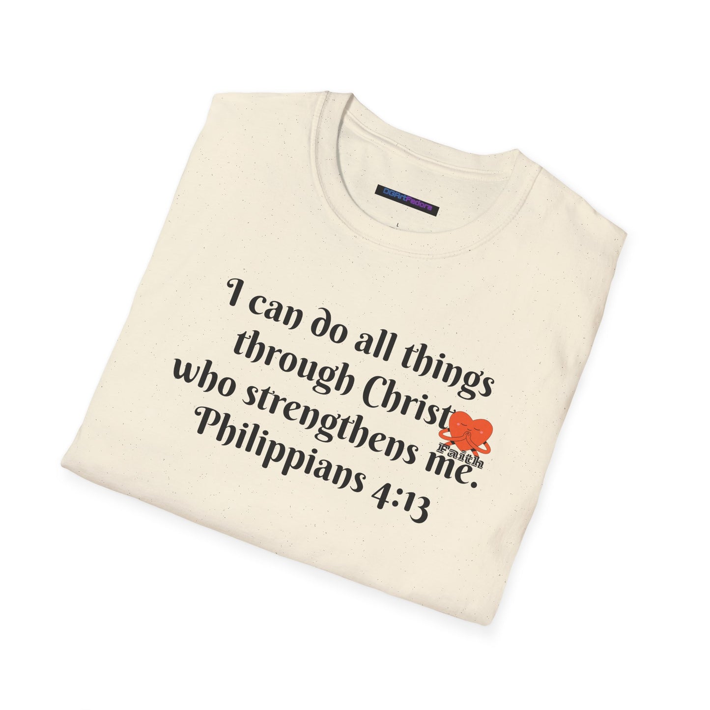 Unisex Softstyle T-Shirt -Philippians 4:13 - I can do all things