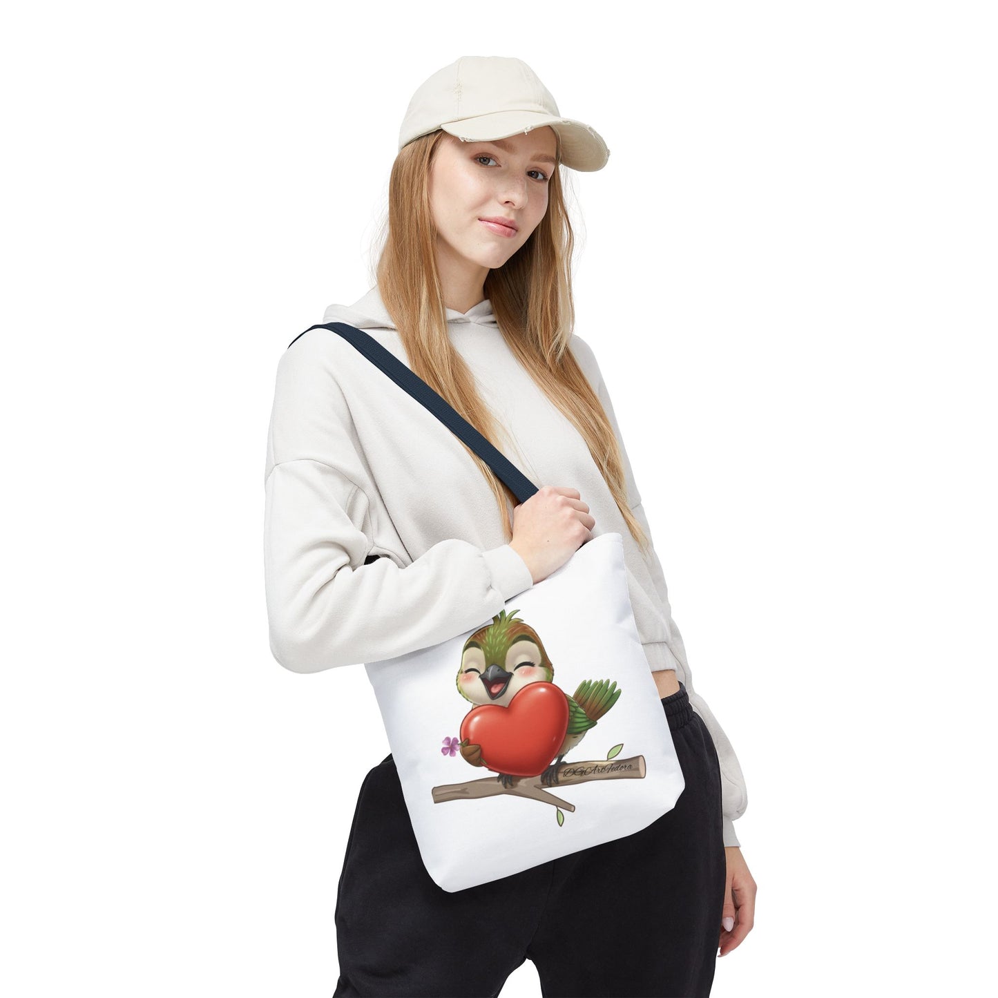 Tote Bag (AOP) - Ciguita Hugging Heart
