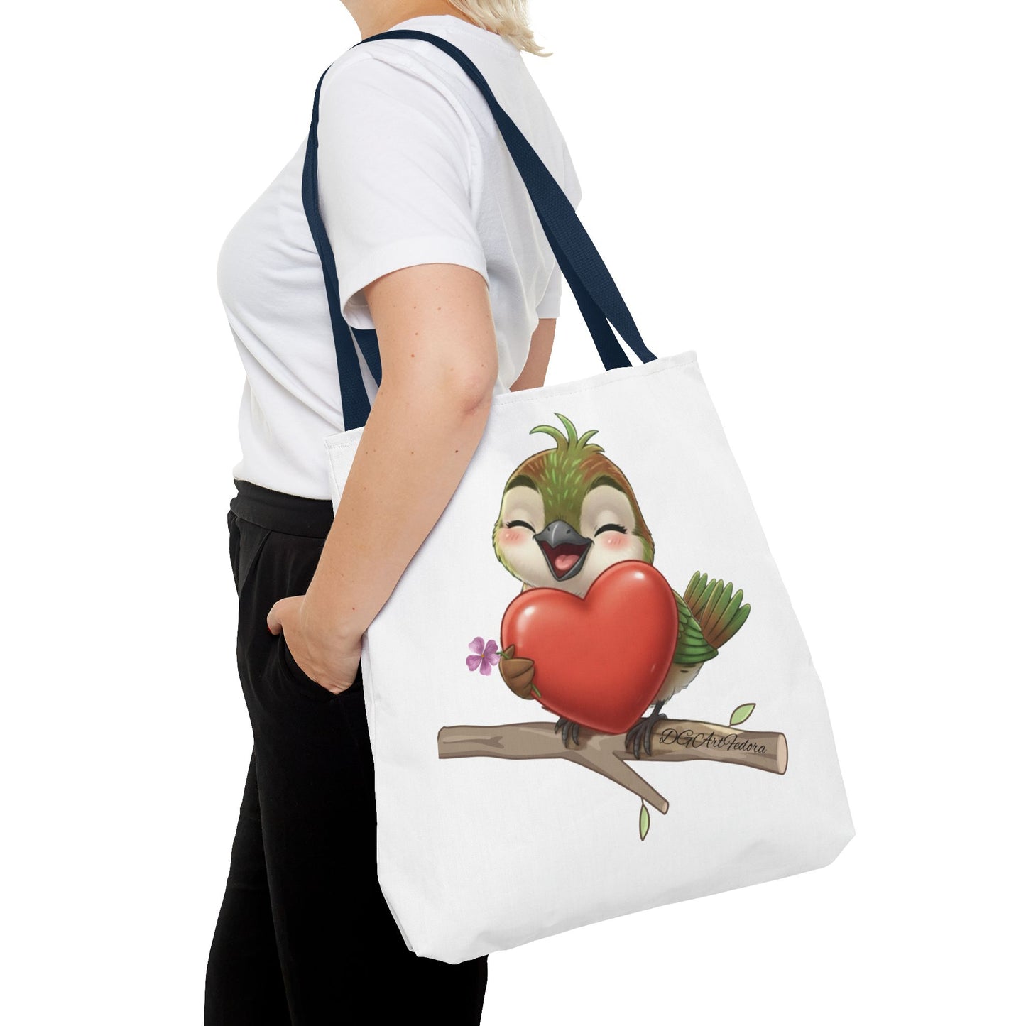 Tote Bag (AOP) - Ciguita Hugging Heart