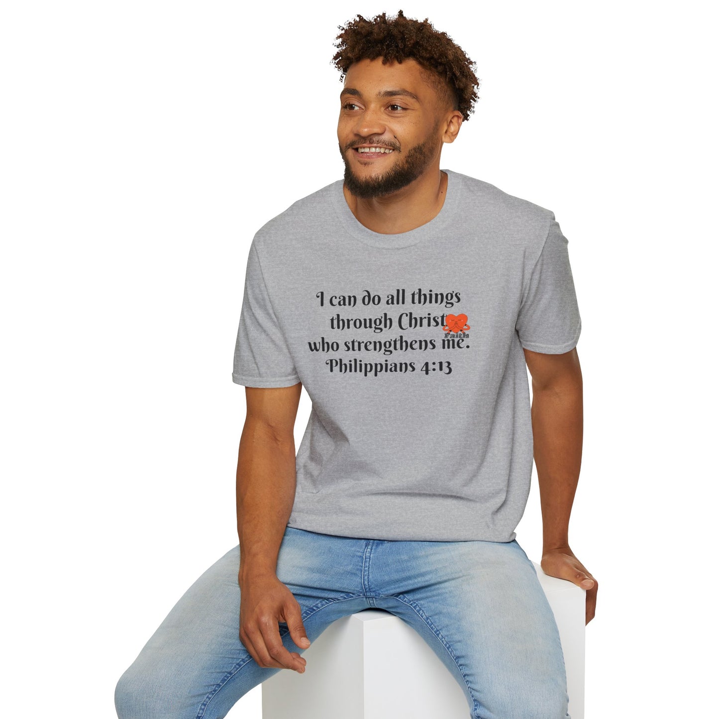 Unisex Softstyle T-Shirt -Philippians 4:13 - I can do all things