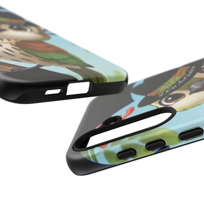 Tough Phone Case  Black- Matte & Glossy Options - Cigüita Design