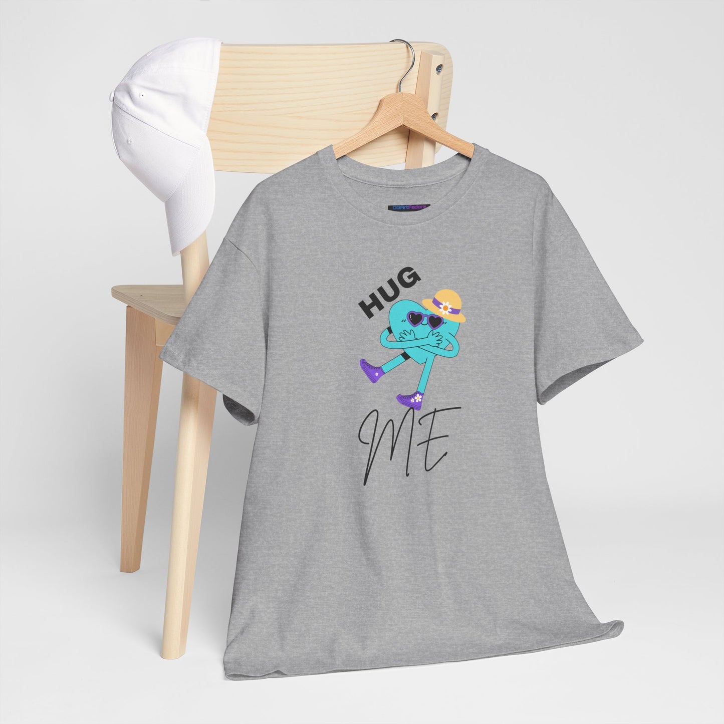 Unisex Heavy Cotton Tee HUG ME GIRL