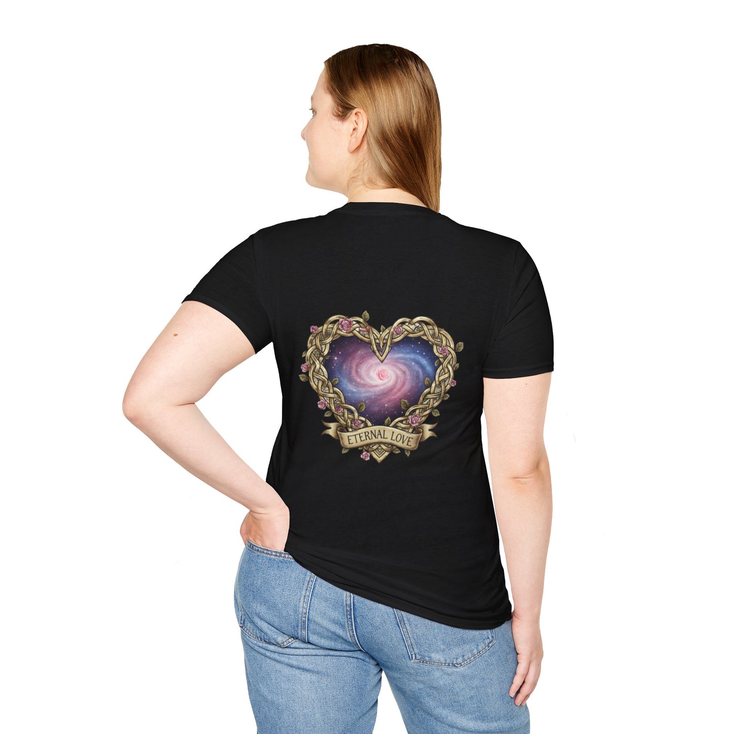 Unisex Softstyle T-Shirt infinity heart alante y atras