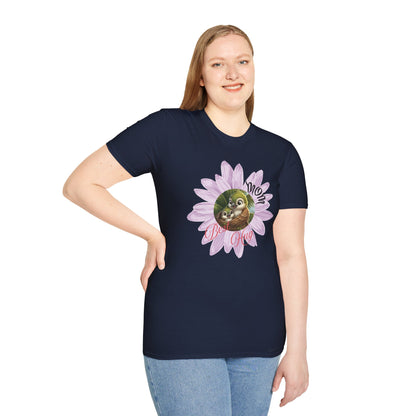 Cigüita Mother’s Embrace Flower Design - Softstyle T-Shirt