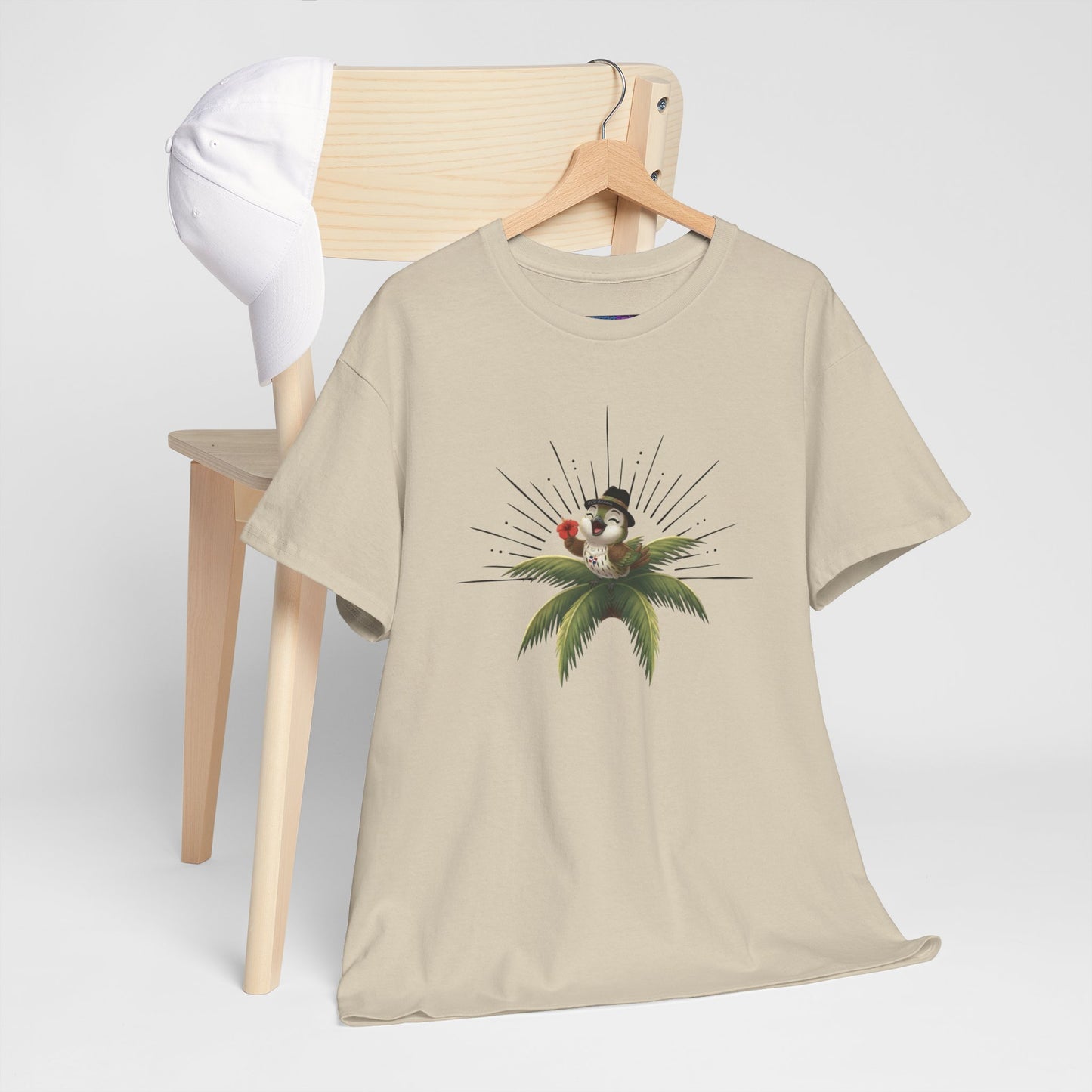 Unisex Heavy Cotton Tee Ciguita Tropical Sunrise