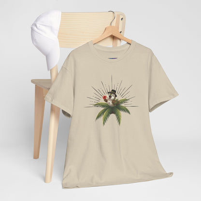 Unisex Heavy Cotton Tee Ciguita Tropical Sunrise
