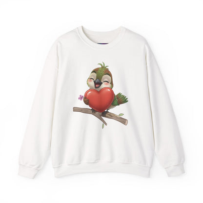 Unisex Heavy Blend Crewneck Sweatshirt Ciguita Hugging a Heart