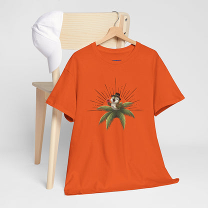 Unisex Heavy Cotton Tee Ciguita Tropical Sunrise