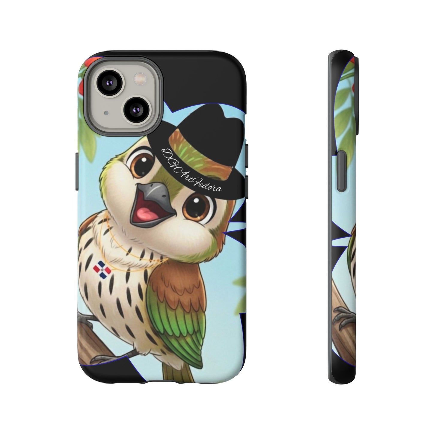 Tough Phone Case  Black- Matte & Glossy Options - Cigüita Design