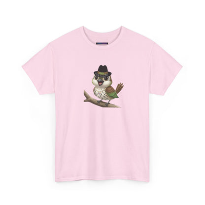 Unisex Heavy Cotton Tee Ciguita Chillin' on a Branch