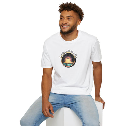 Unisex Softstyle T-Shirt - Shining Cross, Faith Makes All Things New