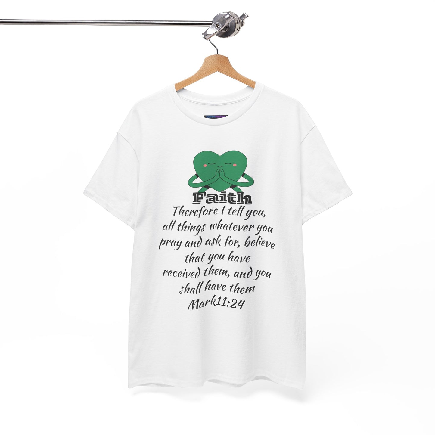 Unisex Heavy Cotton Tee - Faith Mark 11:24