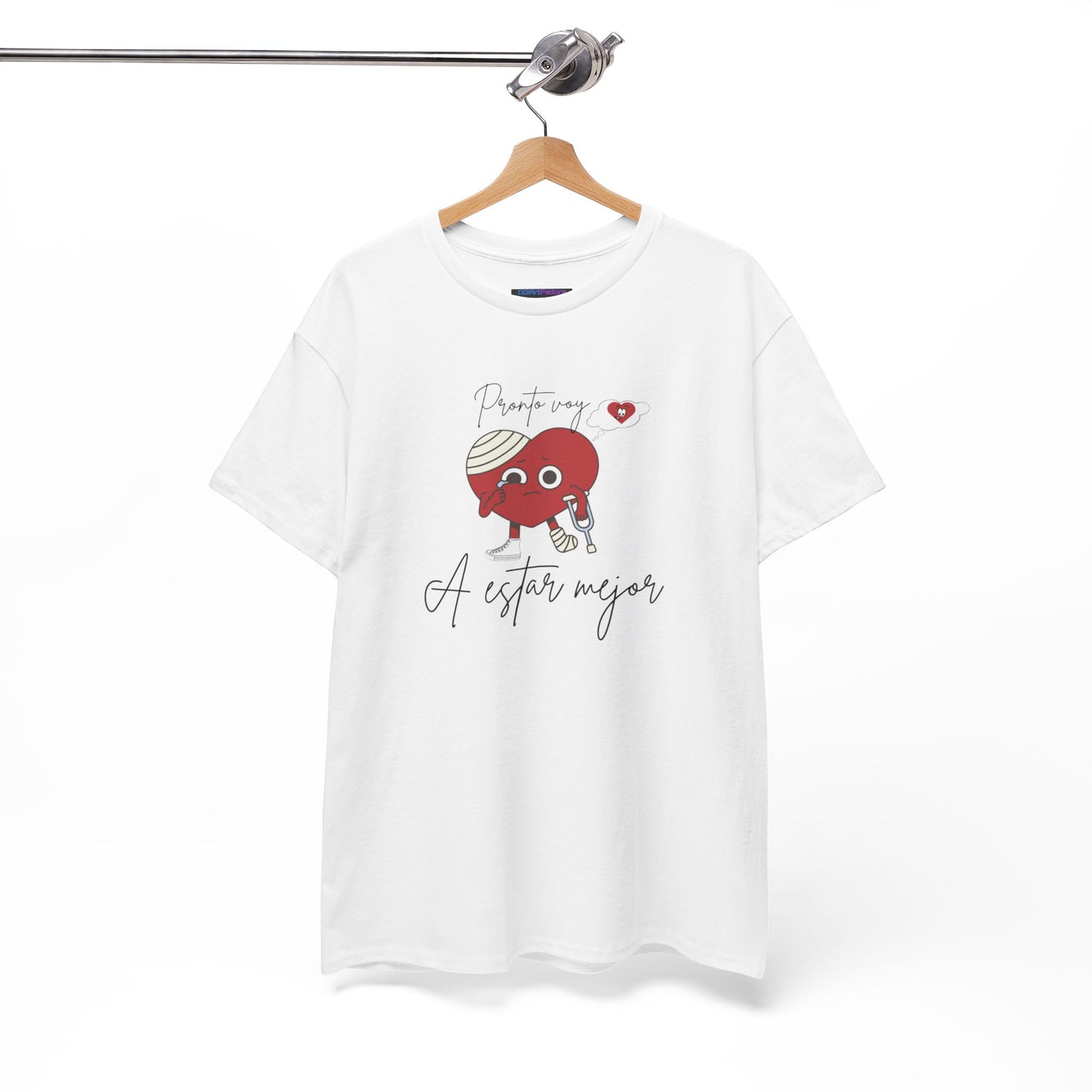 Unisex Heavy Cotton Tee pronto voy a estar bien (I'll be better soon)