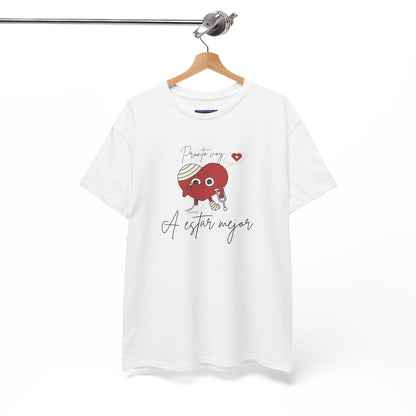 Unisex Heavy Cotton Tee pronto voy a estar bien (I'll be better soon)