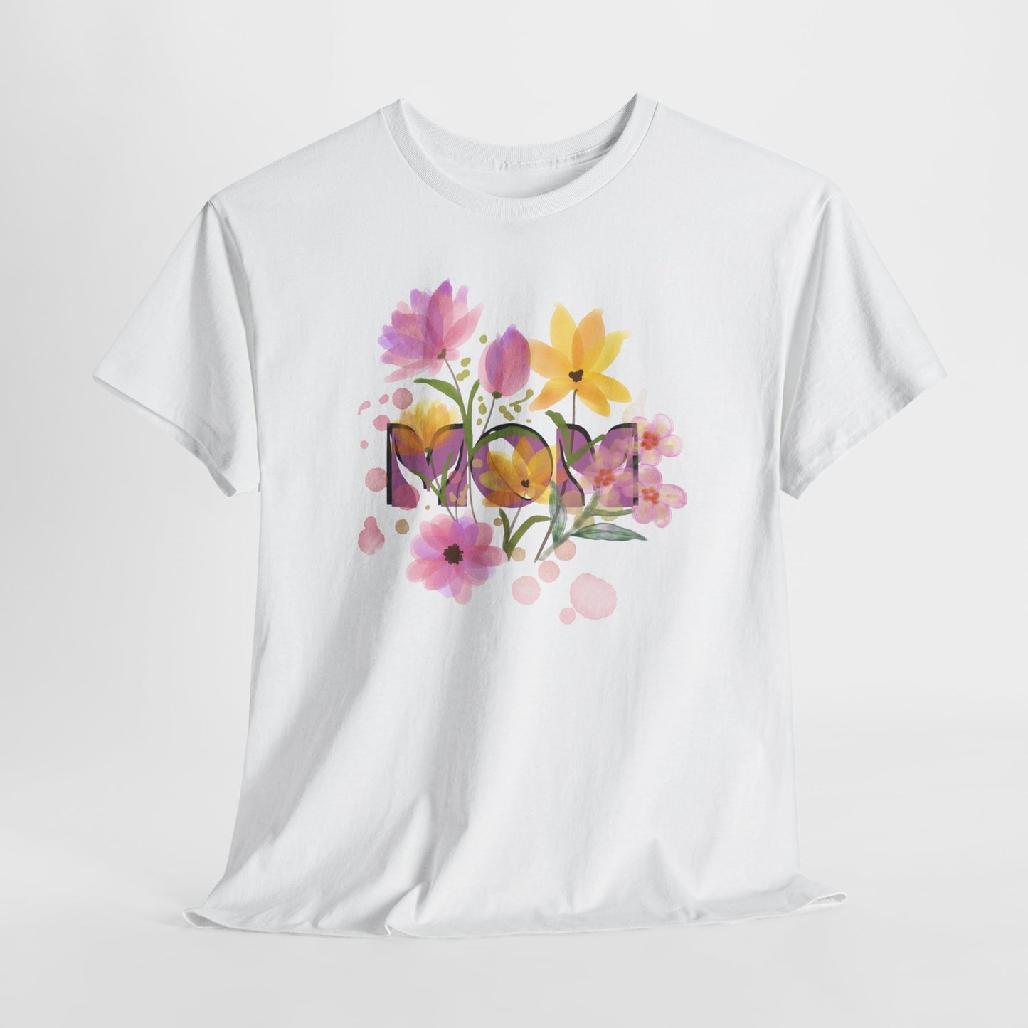 Soft Floral Mom Tribute Design - Heavy Cotton Tee