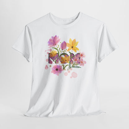 Soft Floral Mom Tribute Design - Heavy Cotton Tee