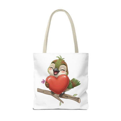 Tote Bag (AOP) - Ciguita Hugging Heart