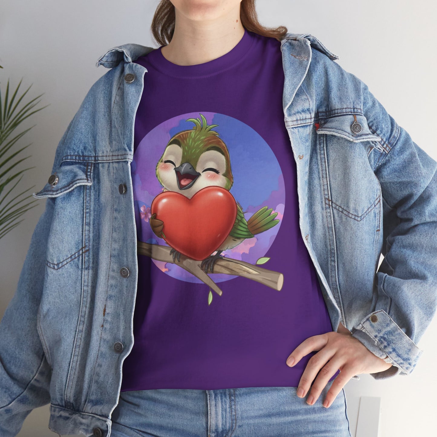 Unisex Heavy Cotton Tee Ciguita Hug your Heart