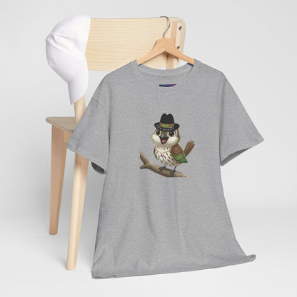 Unisex Heavy Cotton Tee Ciguita Chillin' on a Branch