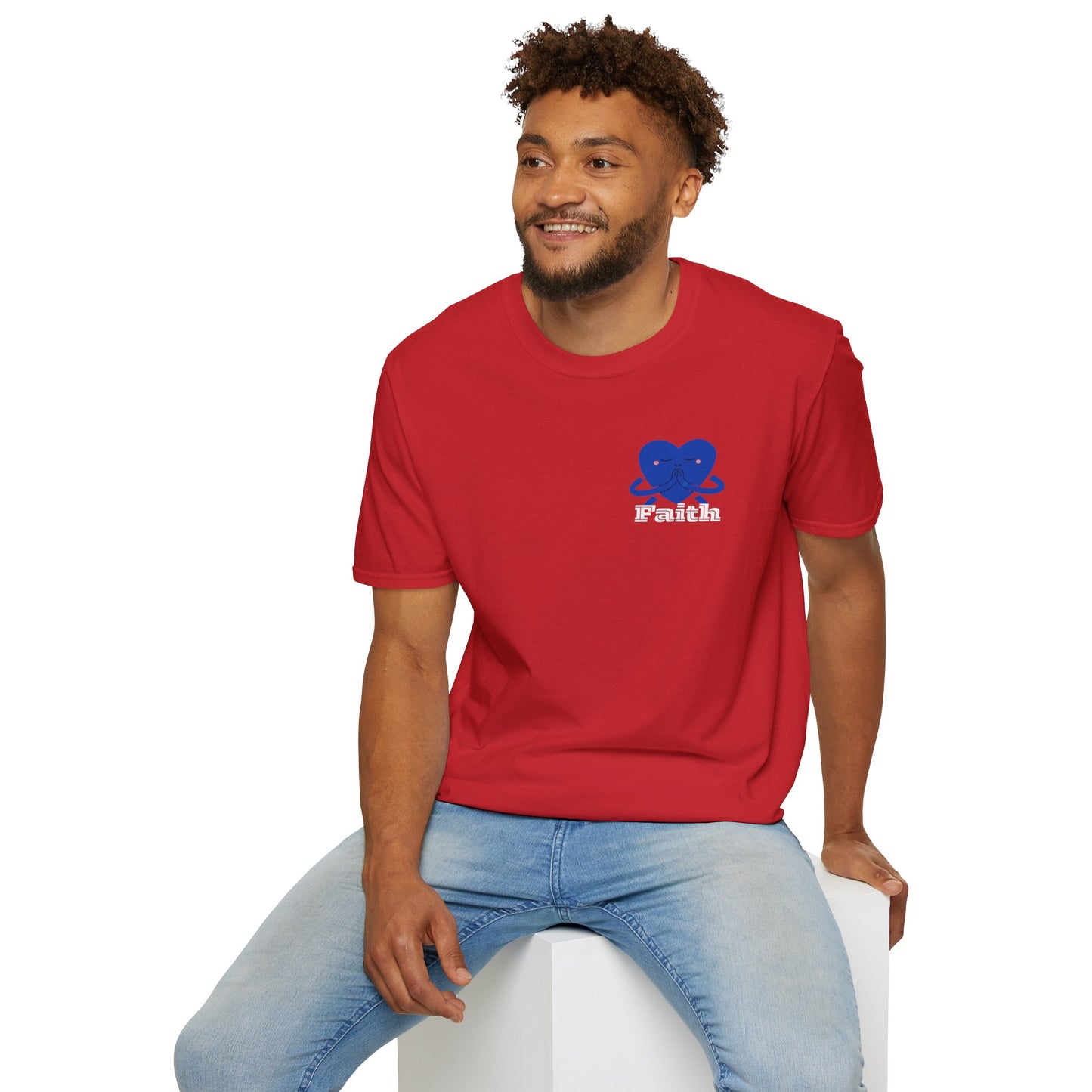 Unisex Softstyle T-Shirt - Heart, Prayer, Faith