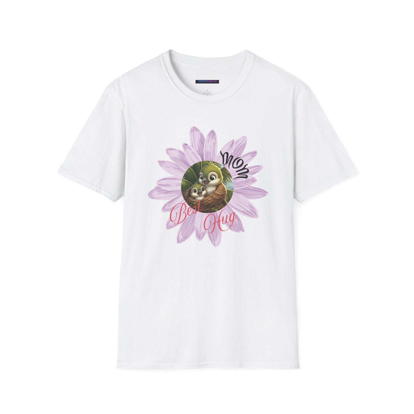 Cigüita Mother’s Embrace Flower Design - Softstyle T-Shirt