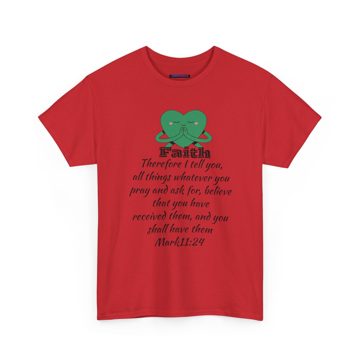 Unisex Heavy Cotton Tee - Faith Mark 11:24