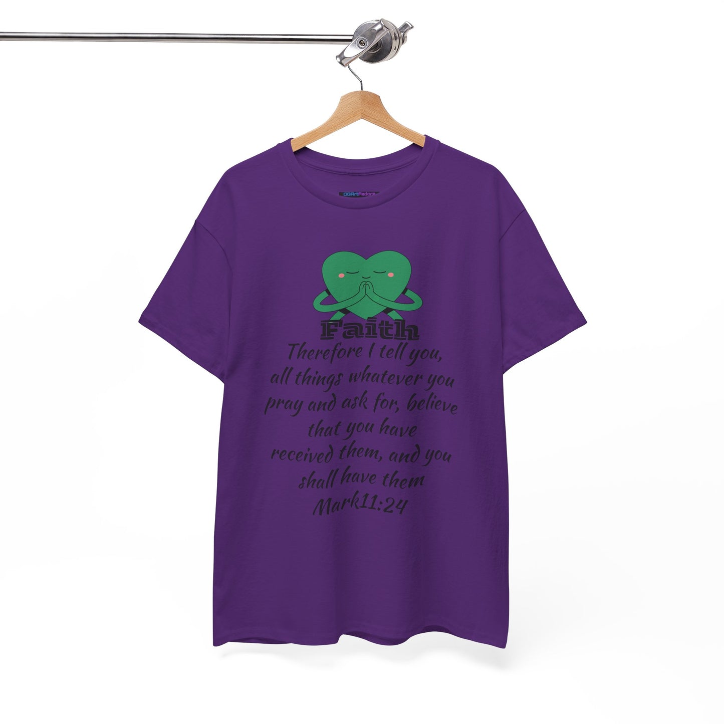 Unisex Heavy Cotton Tee - Faith Mark 11:24