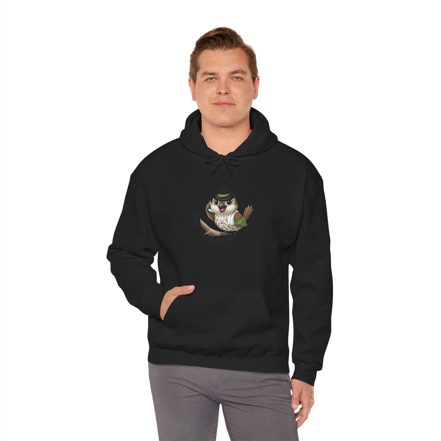 Unisex Heavy Blend  Hooded Sweatshirt with Cigüita "Voy llegando"