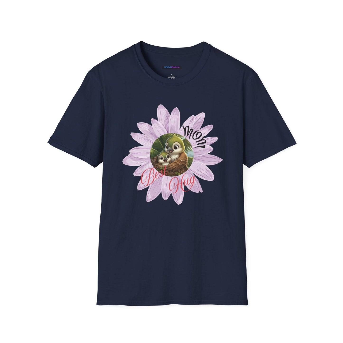 Cigüita Mother’s Embrace Flower Design - Softstyle T-Shirt