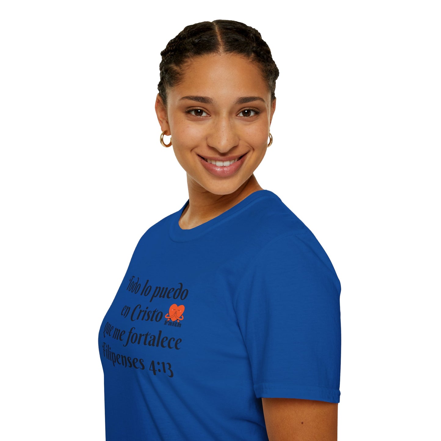 Unisex Softstyle T-Shirt - Filipenses 4:13 - Todo lo puedo en Cristo que me fortalece