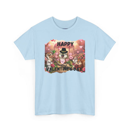 Unisex Heavy Cotton Tee Valentine's Day Ciguita and Friends