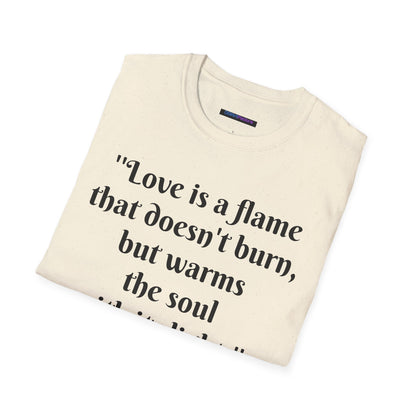 Love is a Flame Unisex Tee