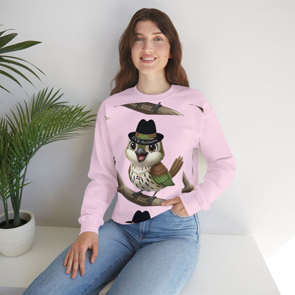 Unisex Heavy Blend Crewneck Sweatshirt Cigüita the Palmchat
