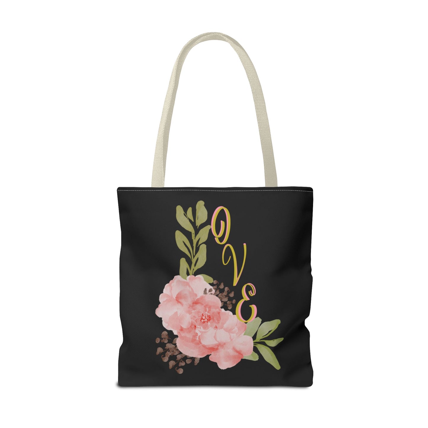 Floral “Love” Design - Tote Bag